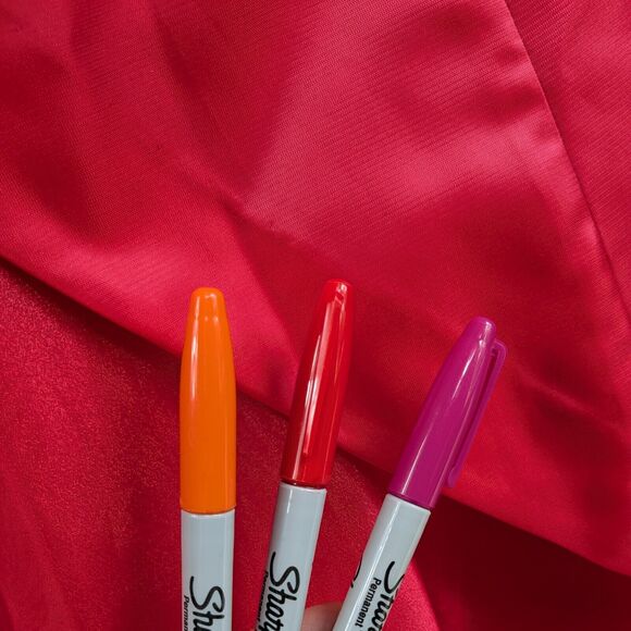 Morgan Co Prom Dress Maxi Ball Gown 8 Red Pink Fairy Princess Vintage 90s Y2K - Picture 6 of 14